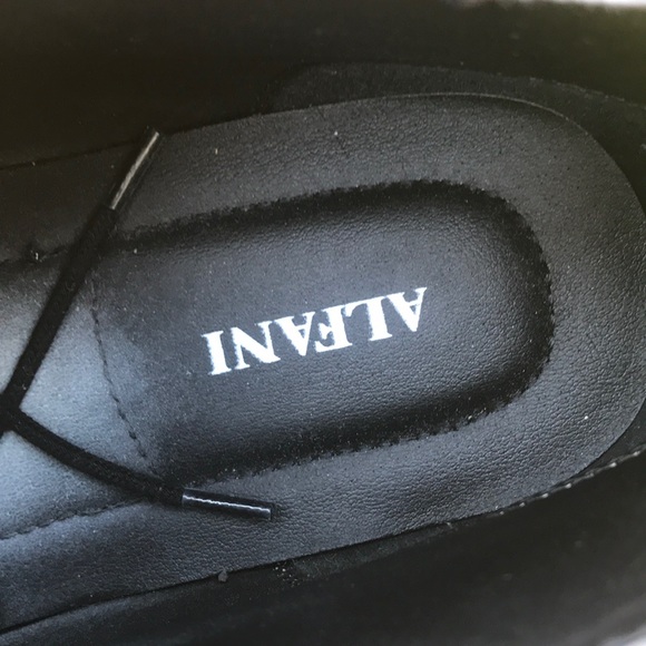 Black suede shoes